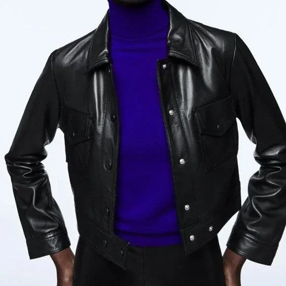 ZARA Leather Jacket Limited Edition - S - Picture 6 of 7